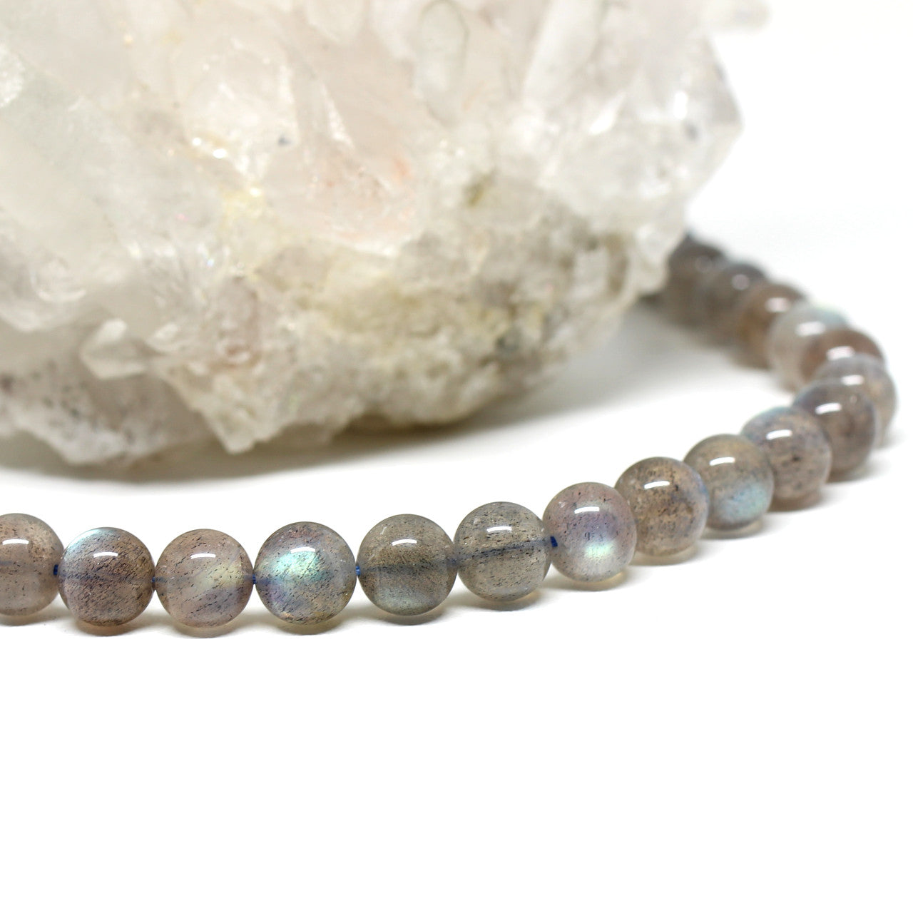 Wechselkette Labradorit rund