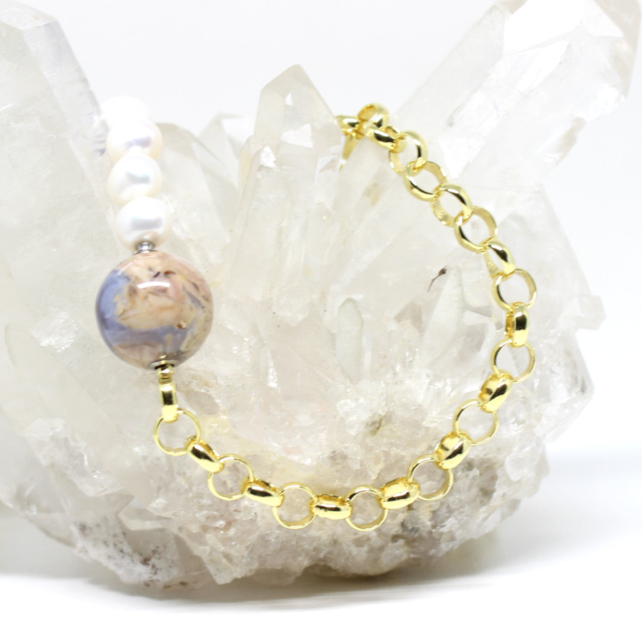 Wechselketten-Hälfte silbervergoldet zum Kombinieren