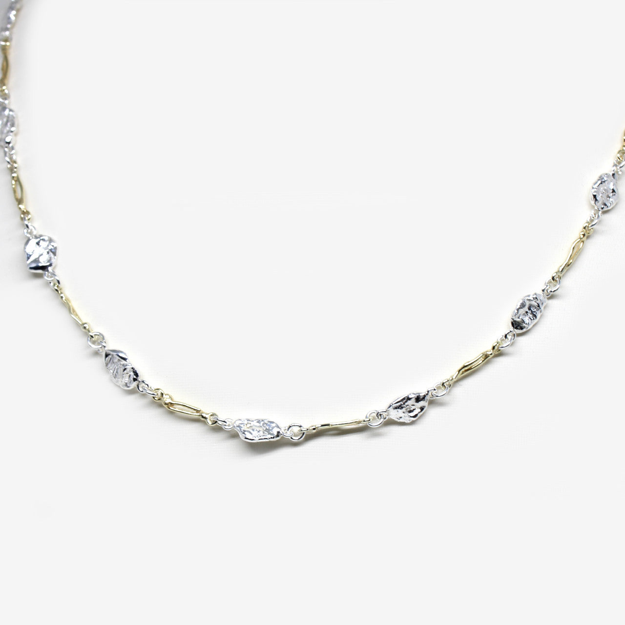 Collier Silber zweifarbig