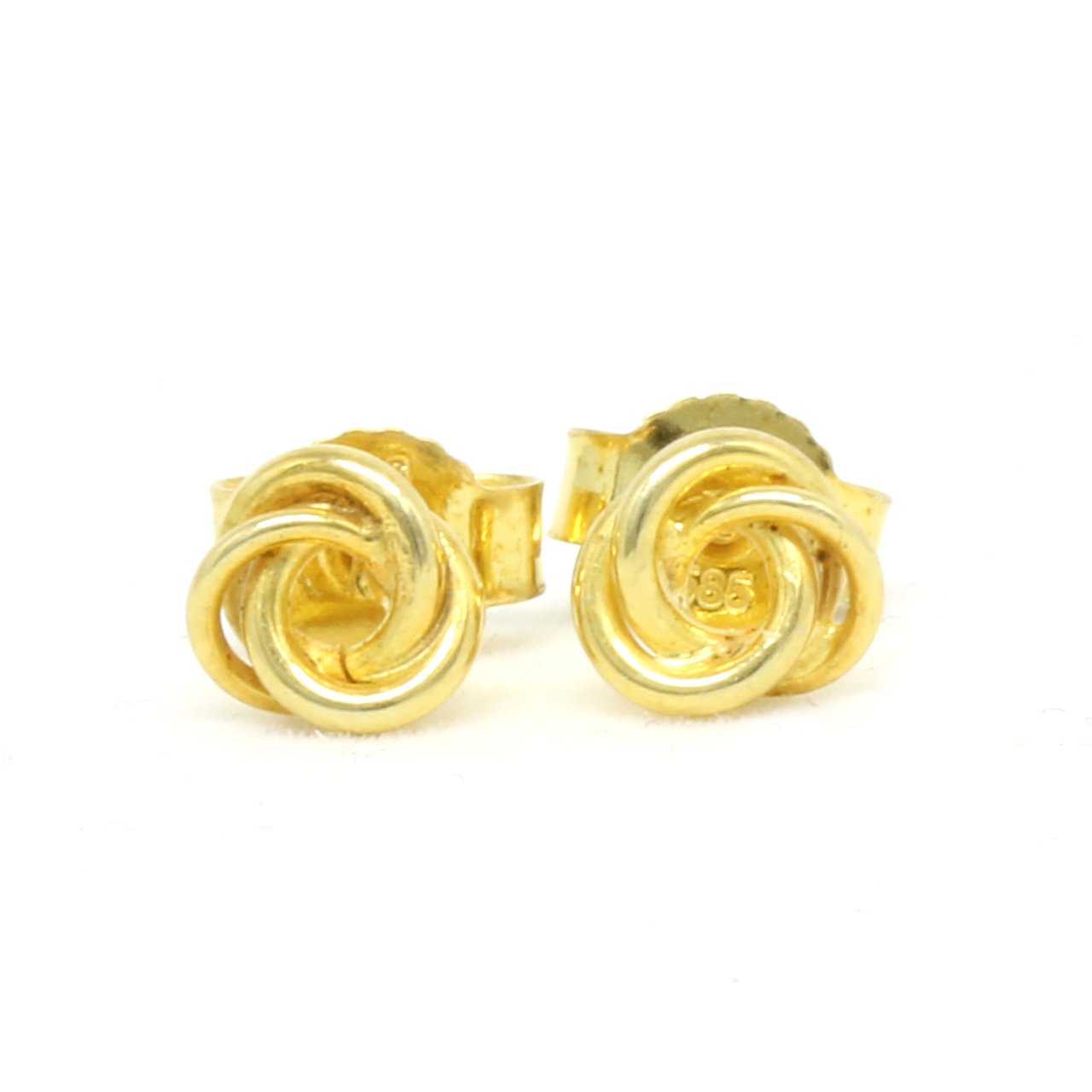Ohrstecker 333 Gelbgold Knoten