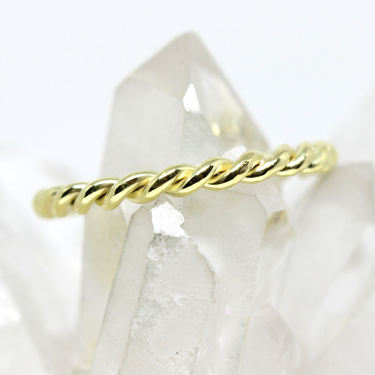 Ring in 585 Gelbgold gekordelt 2,3 mm