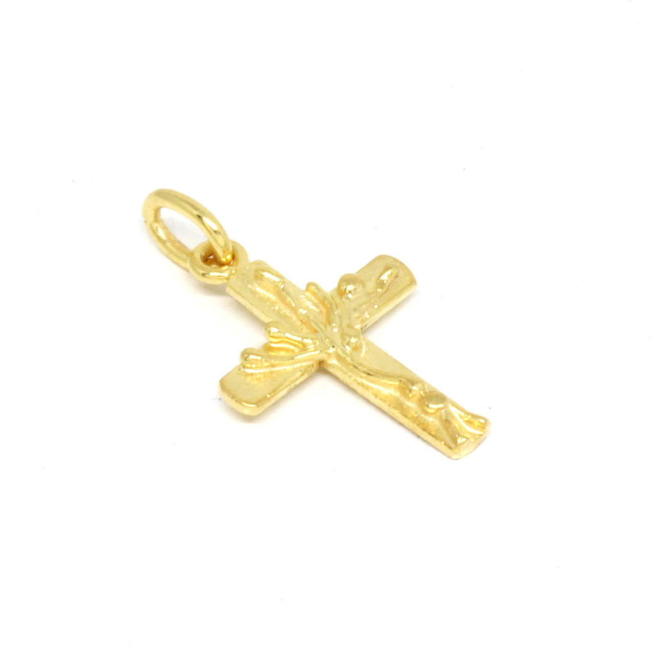 Anhänger Kreuz in 333 Gelbgold mit Baum