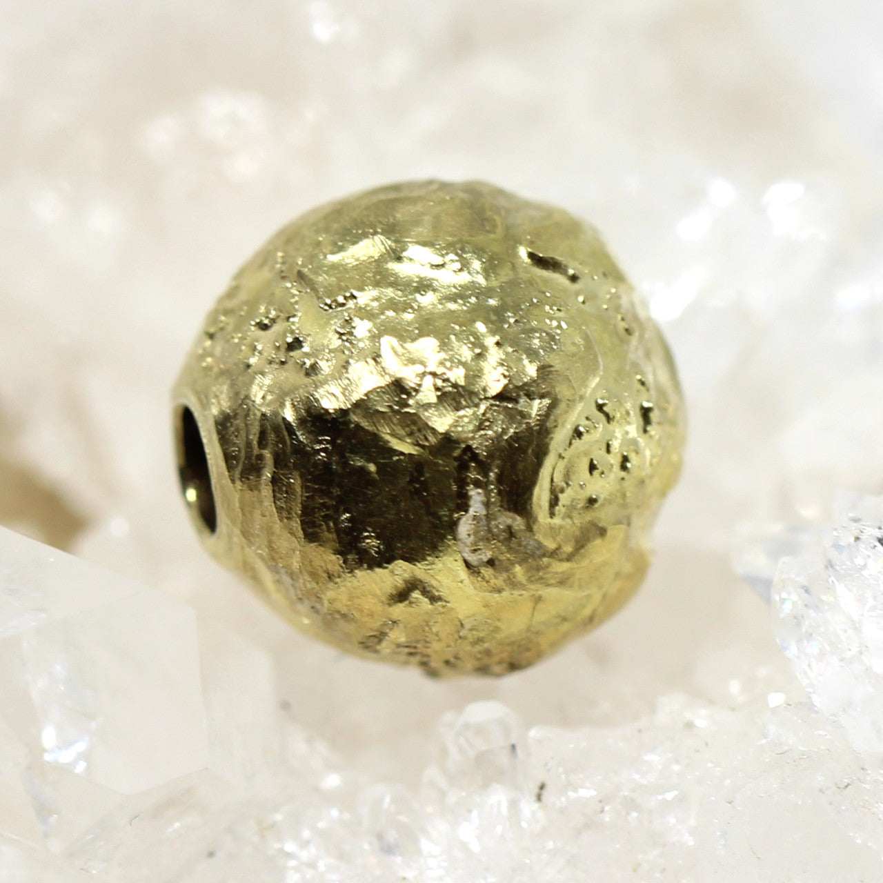 Wechselschließe handgefertigte Kugel in 585er Gelbgold