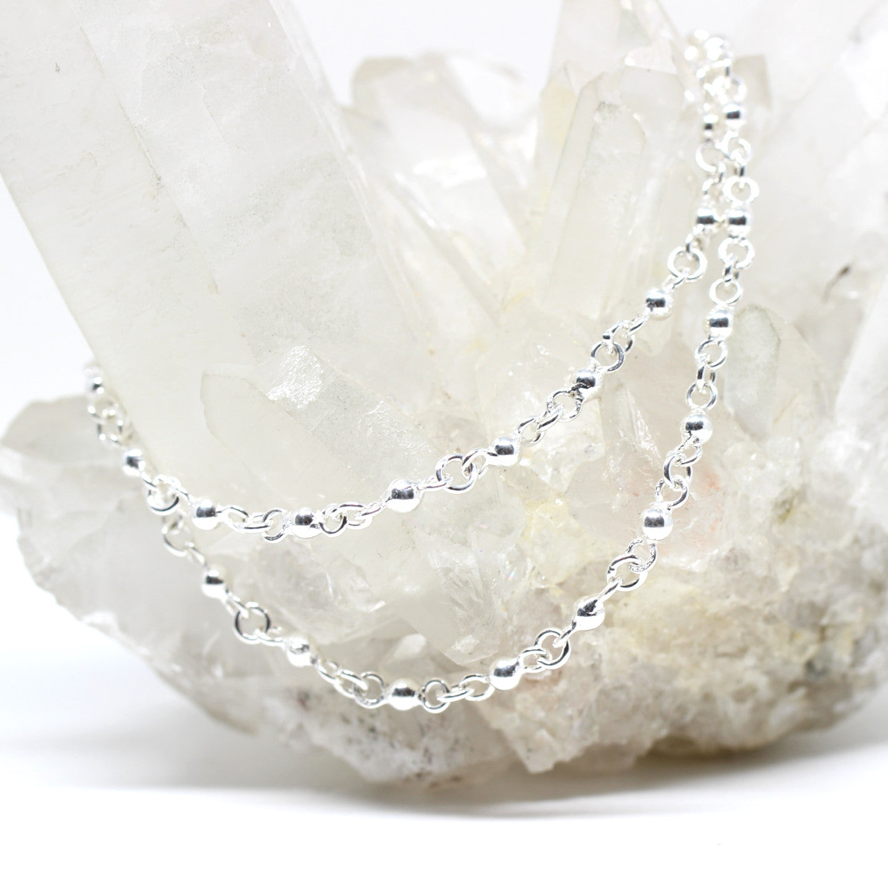 Collierkette Silber mit Kugeln
