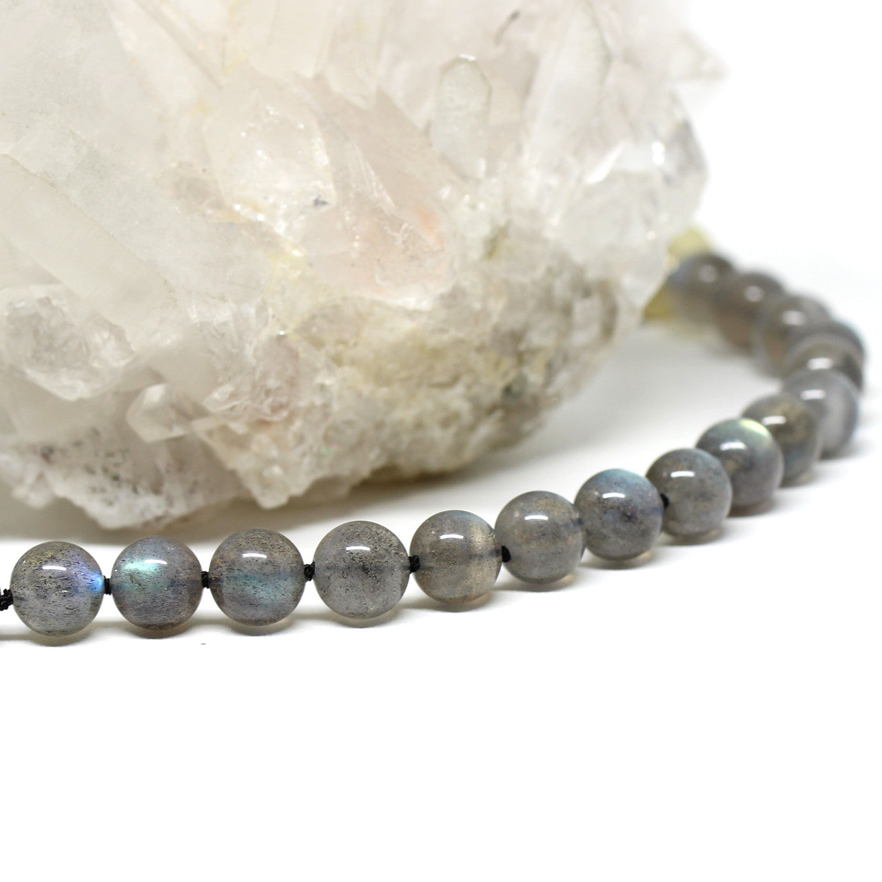 Wechselkette Labradorit rund