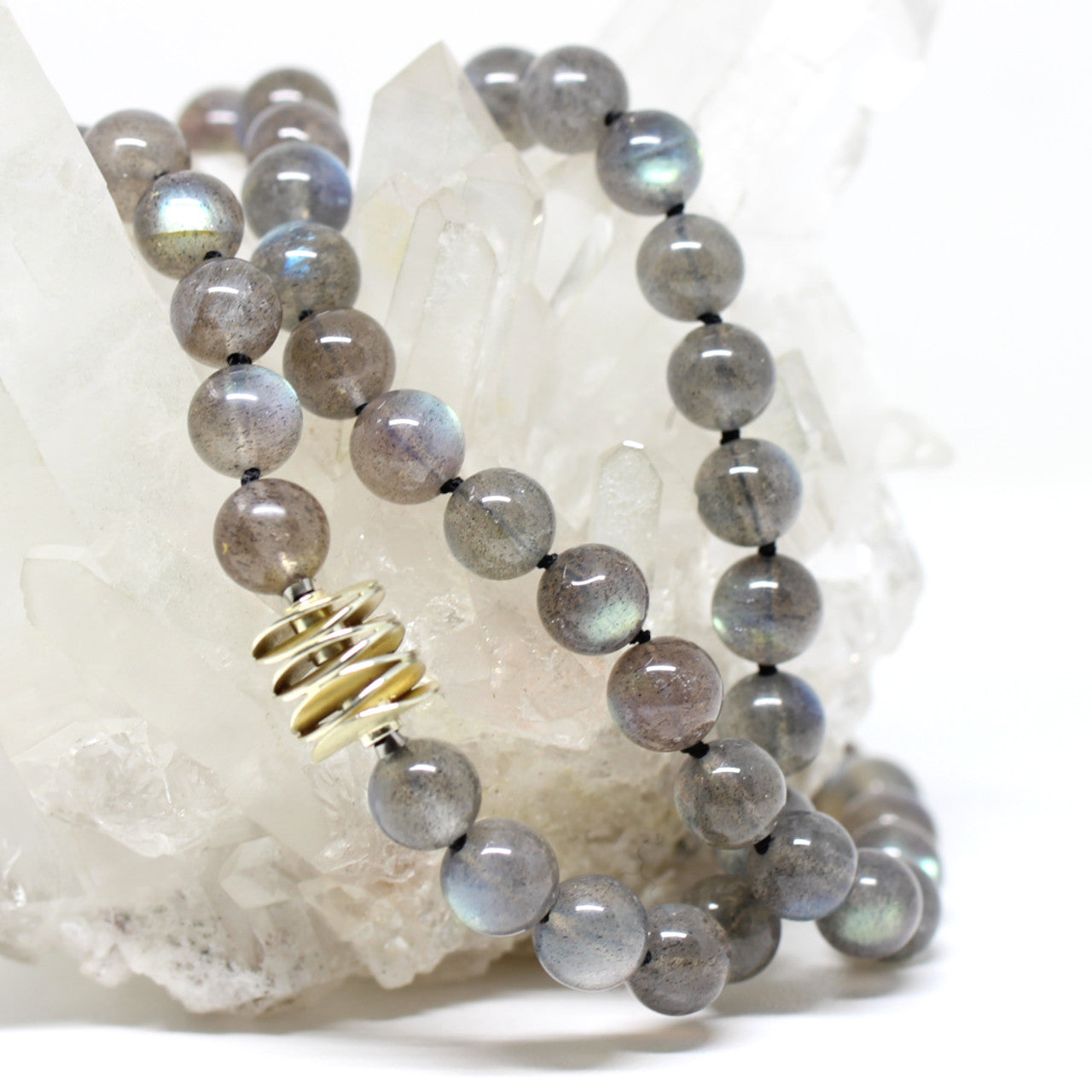 Wechselkette Labradorit rund