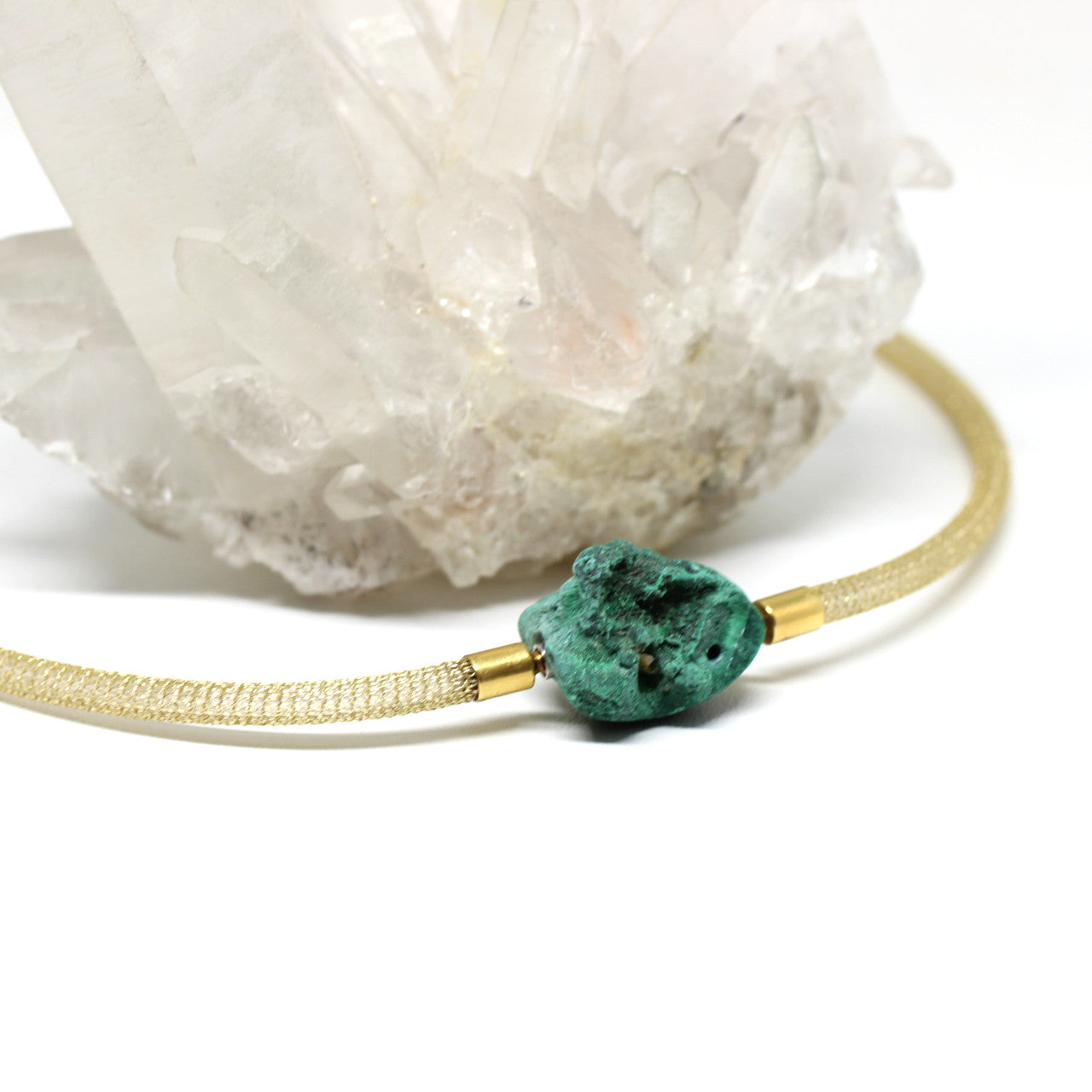 Wechselschließe Malachit Nugget Rohform