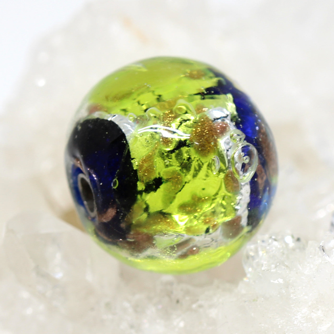 Wechselschließe Muranoglas hellgrün