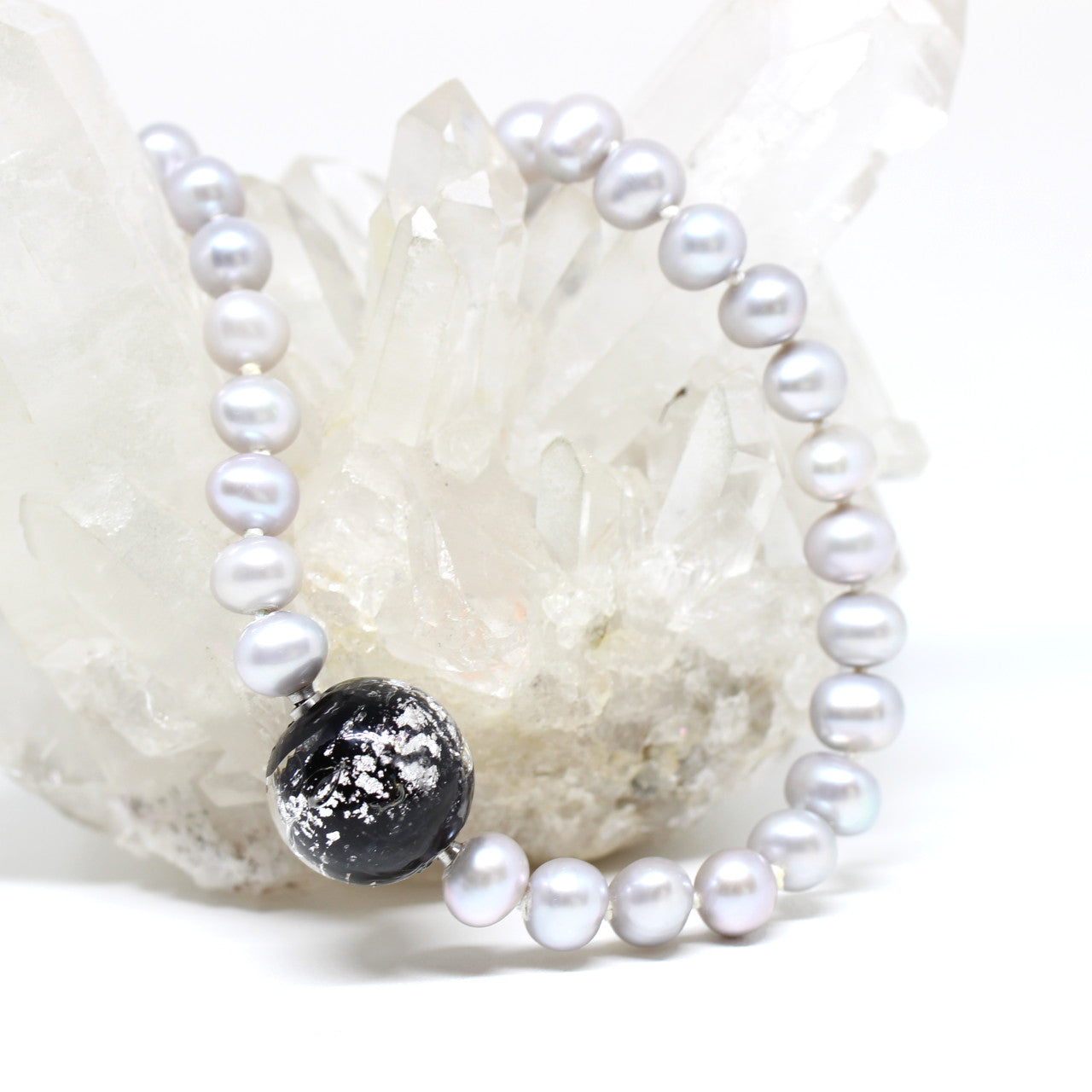 Wechselschließe Muranoglas Tweed