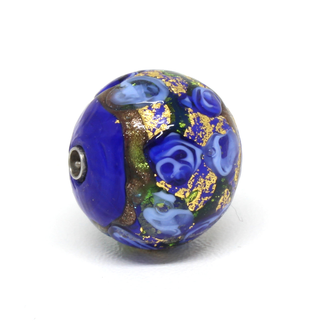 Wechselschließe Muranoglas royalblau
