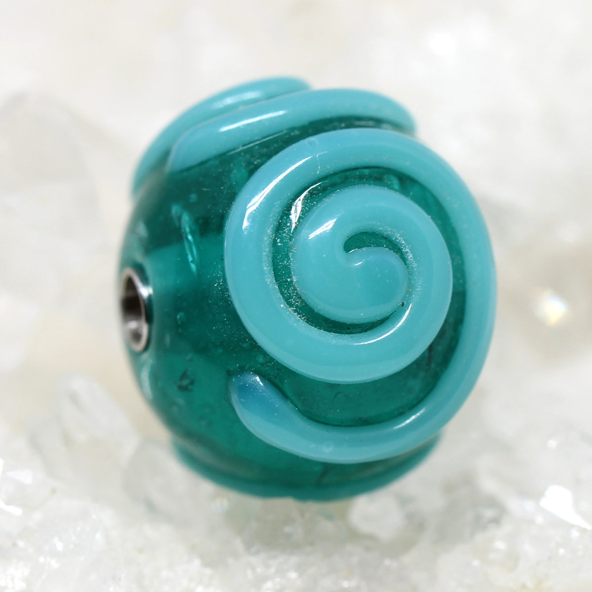 Wechselschließe Muranoglas Spirale