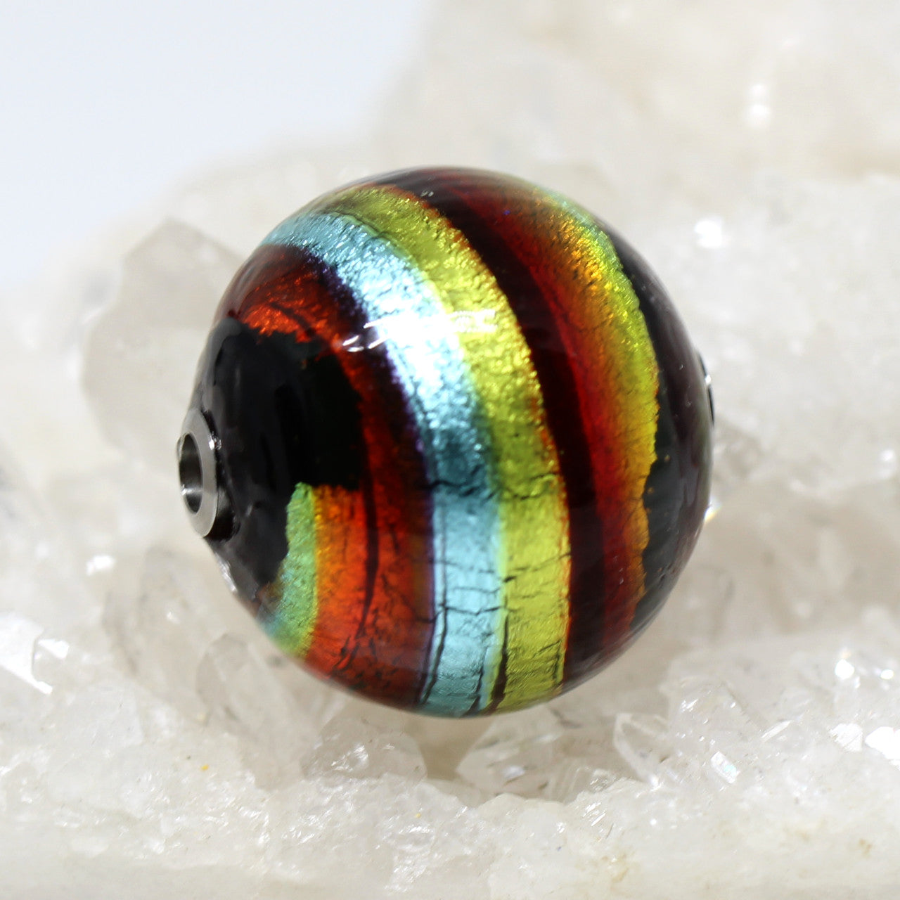 Wechselschließe Muranoglas Rainbow