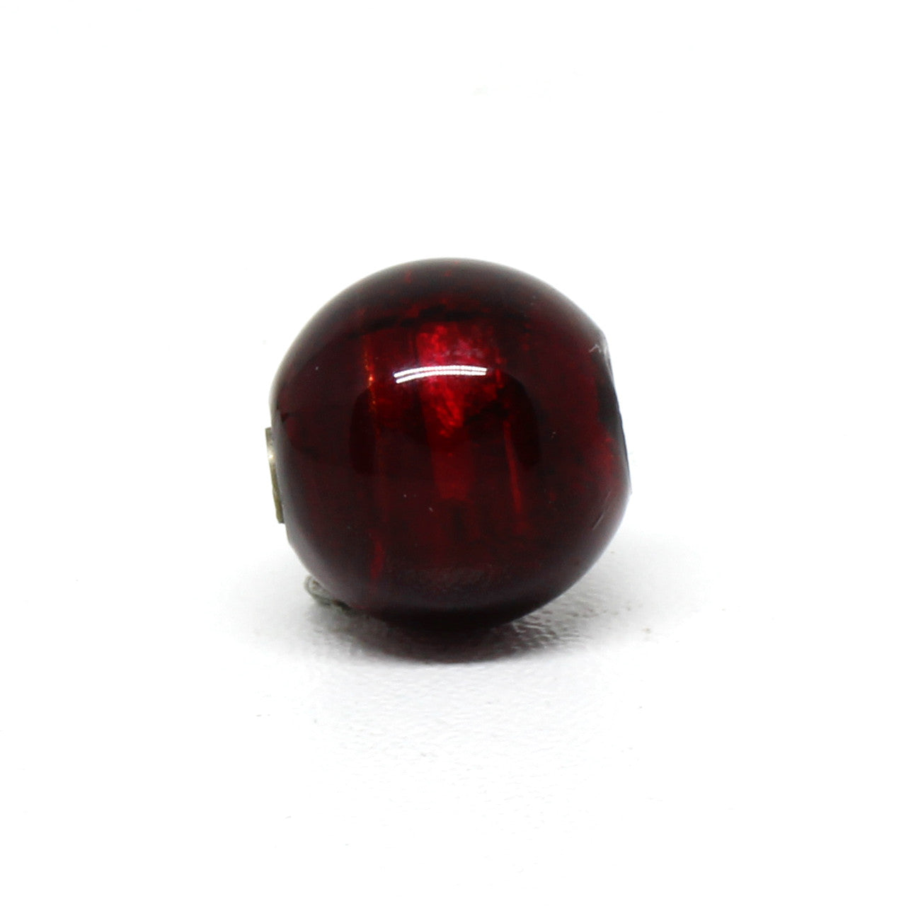 Wechselschließe Muranoglas Kugel rot 14 mm
