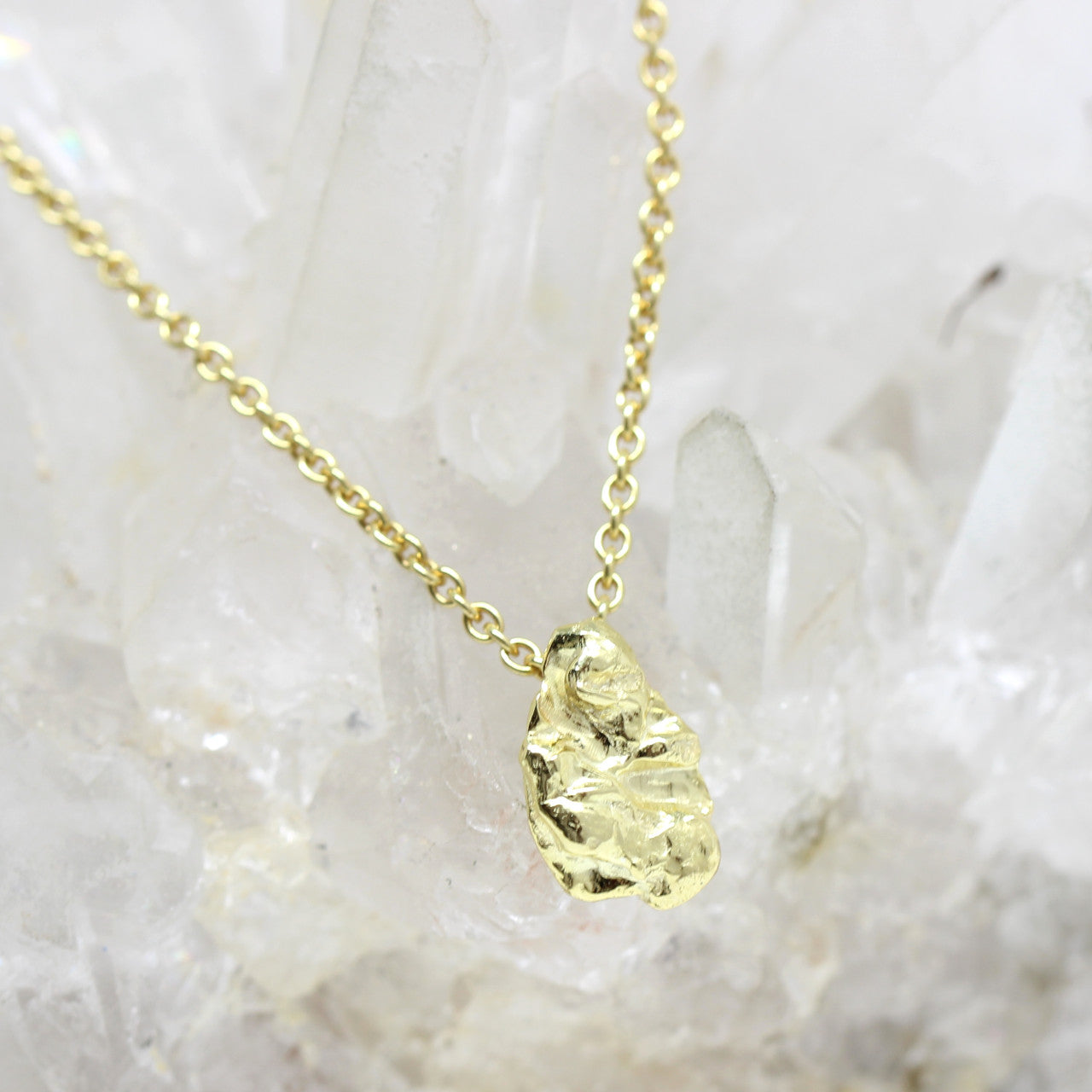 Anhänger Nugget in 585 Gelbgold 1,1 Gramm