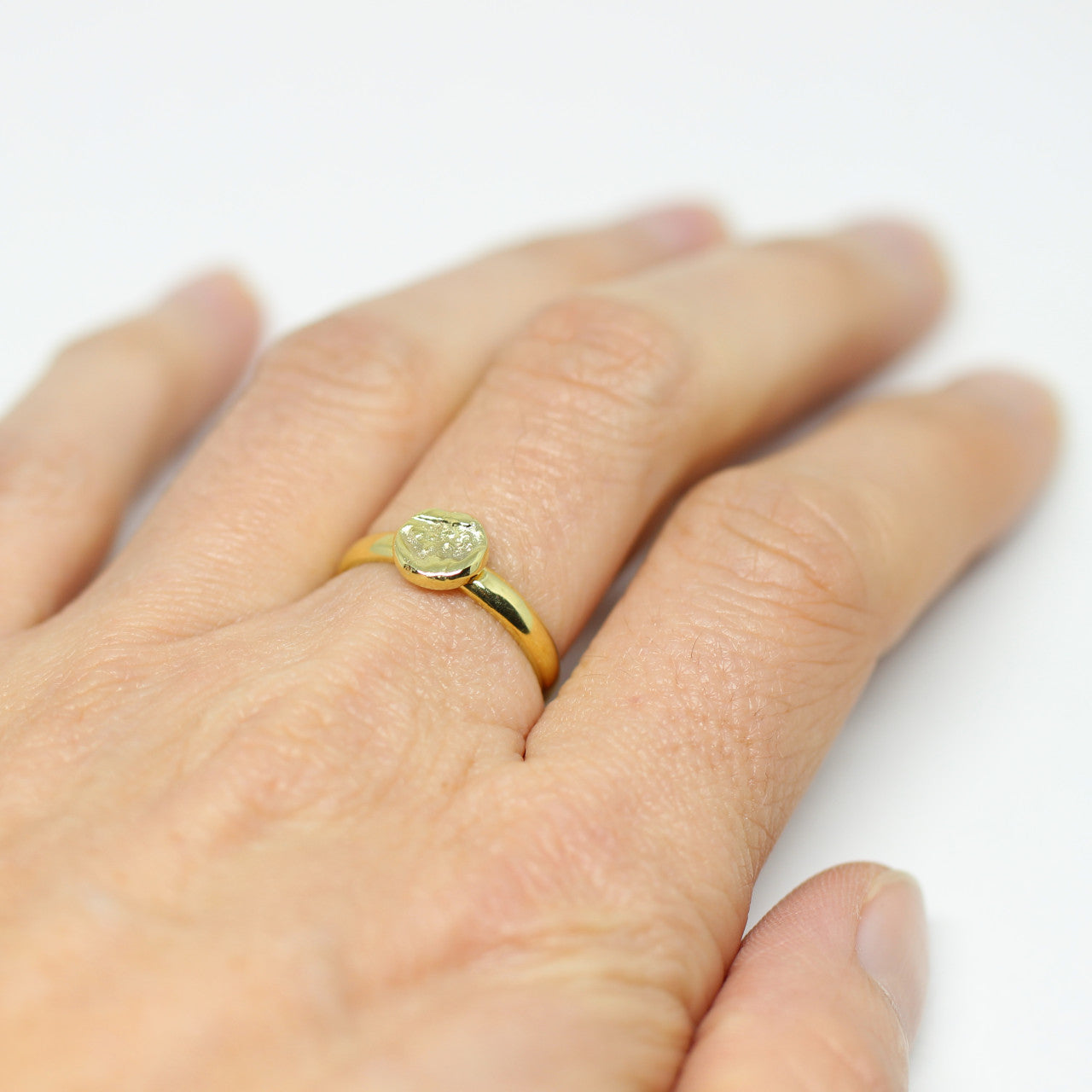 Ring 333 Gelbgold Nugget