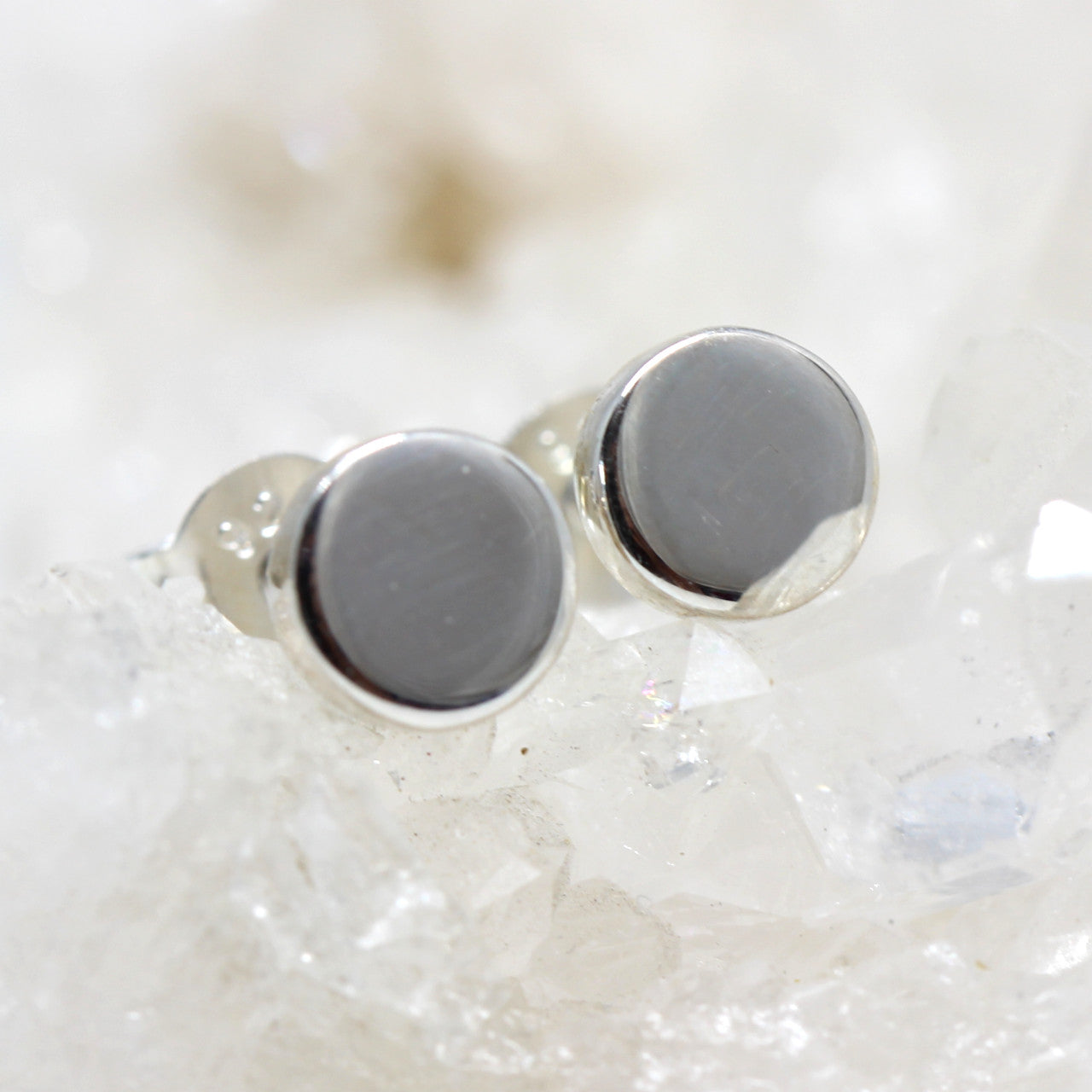 Ohrstecker Silber Rund