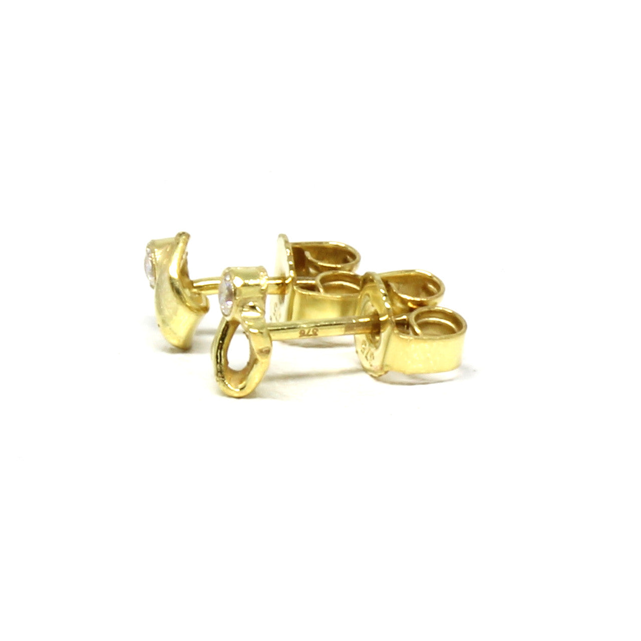 Ohrstecker 333 Gelbgold Handarbeit