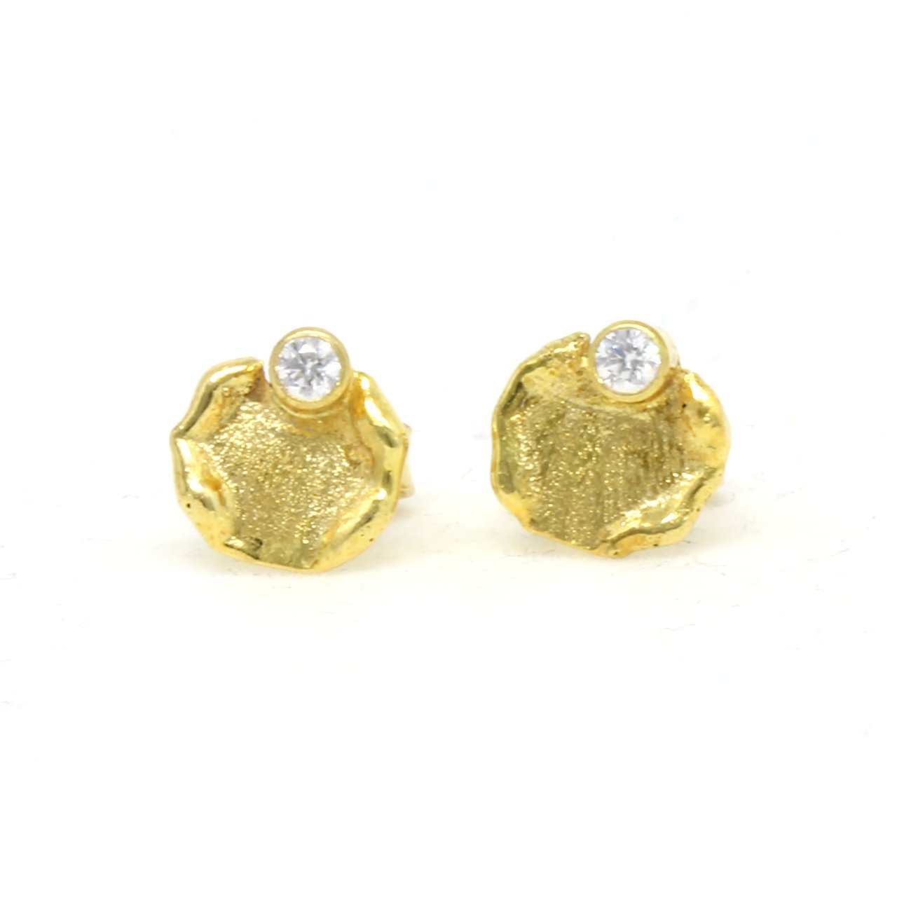 Ohrstecker 333 Gelbgold Zirkonia