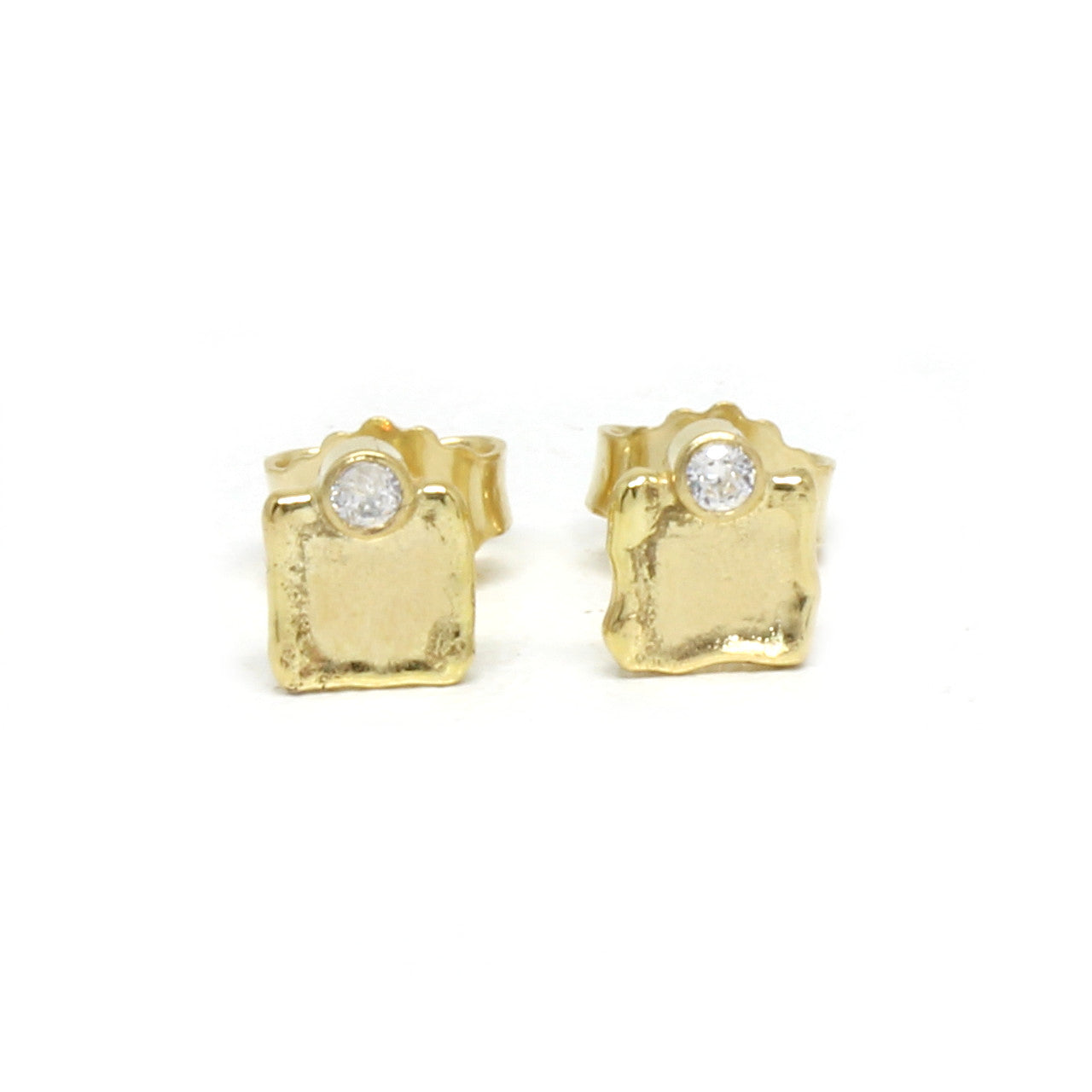 Ohrstecker 333 Gelbgold mit Zirkonia