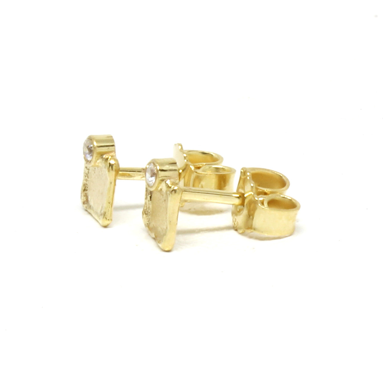 Ohrstecker 333 Gelbgold mit Zirkonia