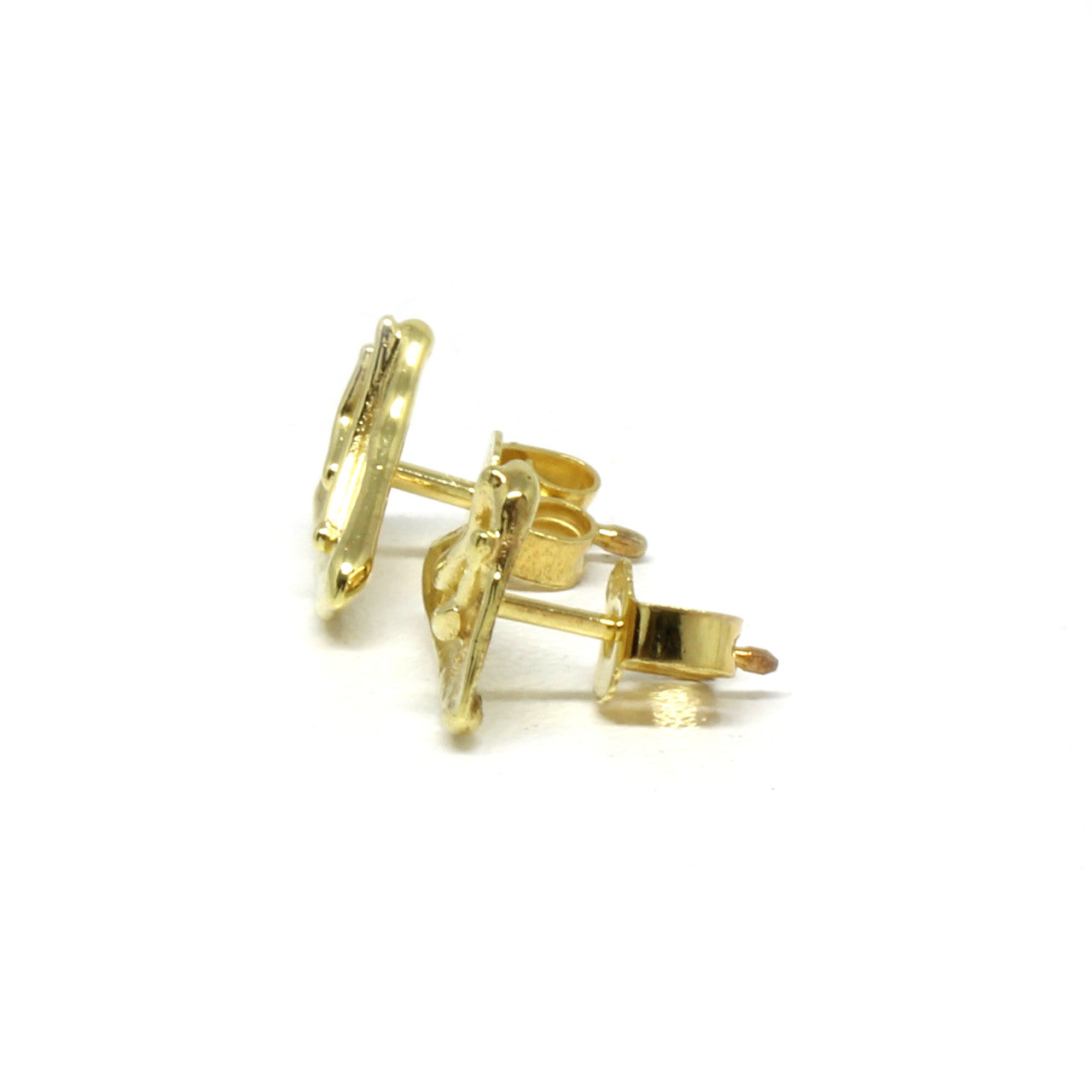 Ohrstecker 333 Gelbgold Handarbeit
