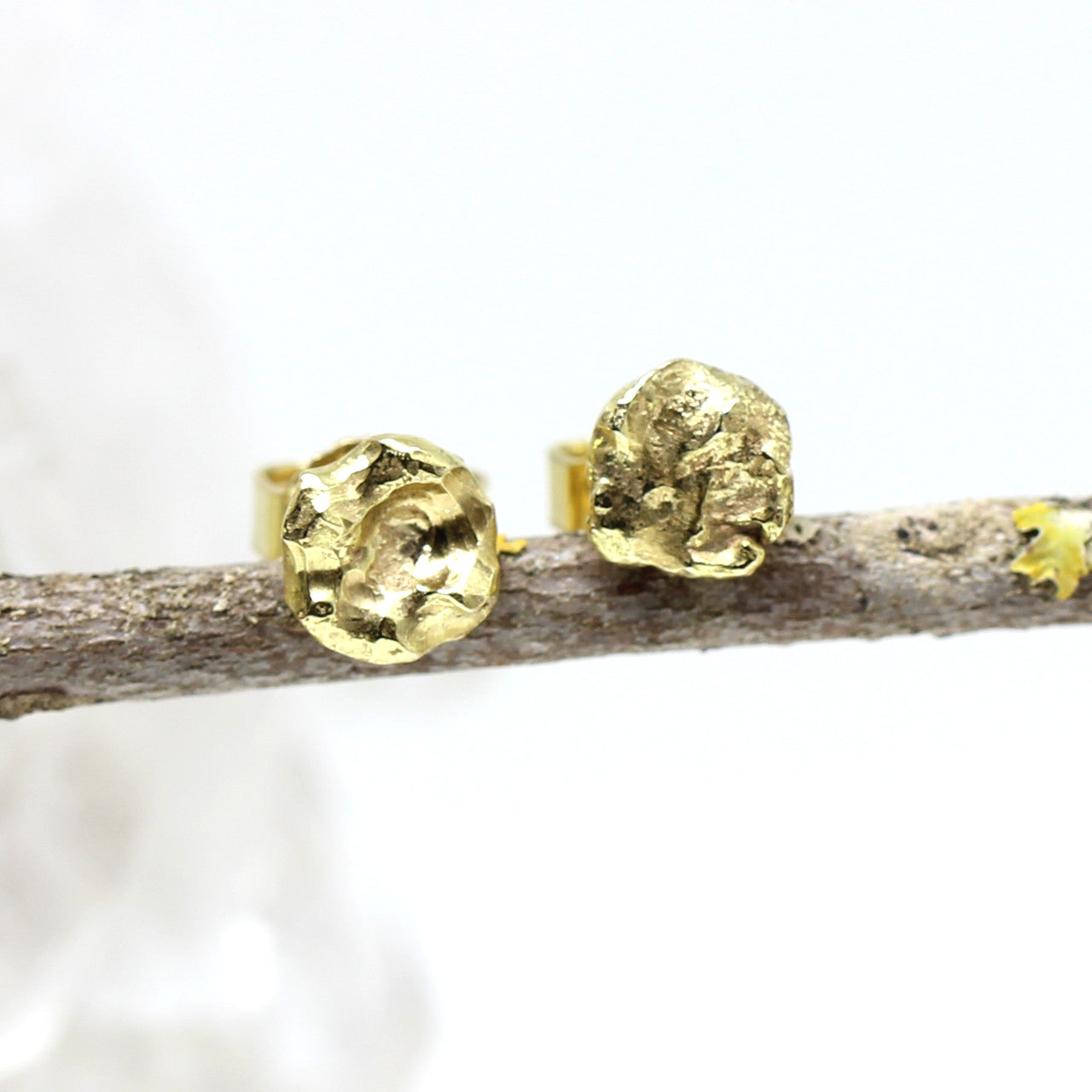 Ohrstecker 333 Gelbgold Nugget