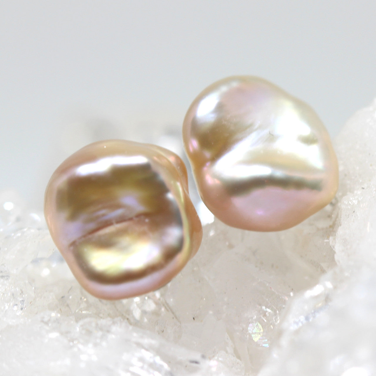 Ohrstecker Silber Keshiperle rose´