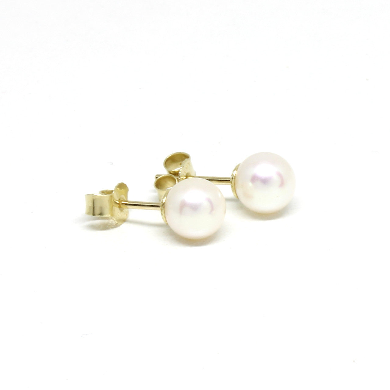 Ohrstecker 585 Gelbgold Perle 5-6mm