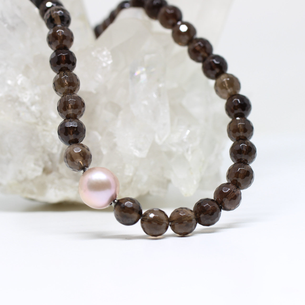 Wechselschließe rosa Perle