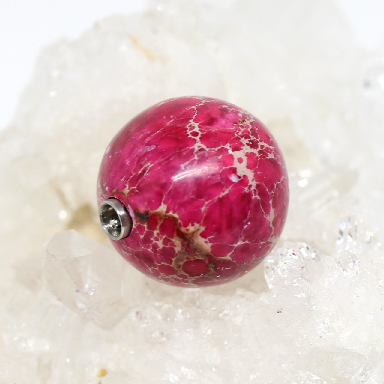 Wechselschließe pinke Kugel