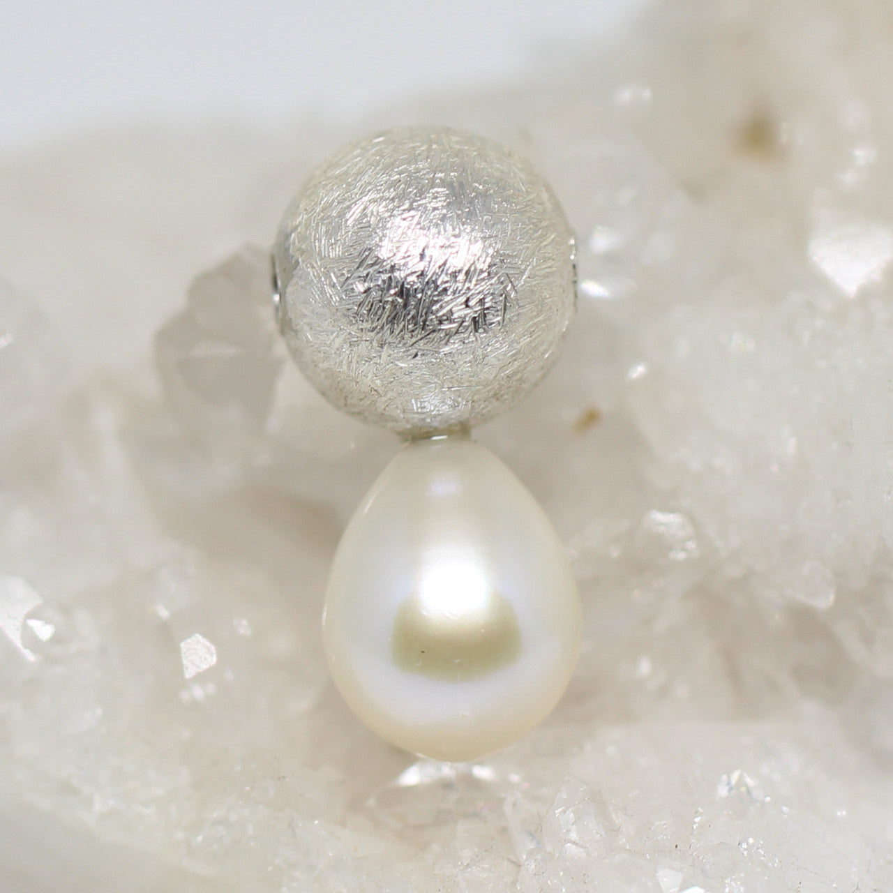 Wechselschließe in Silber mit Perle