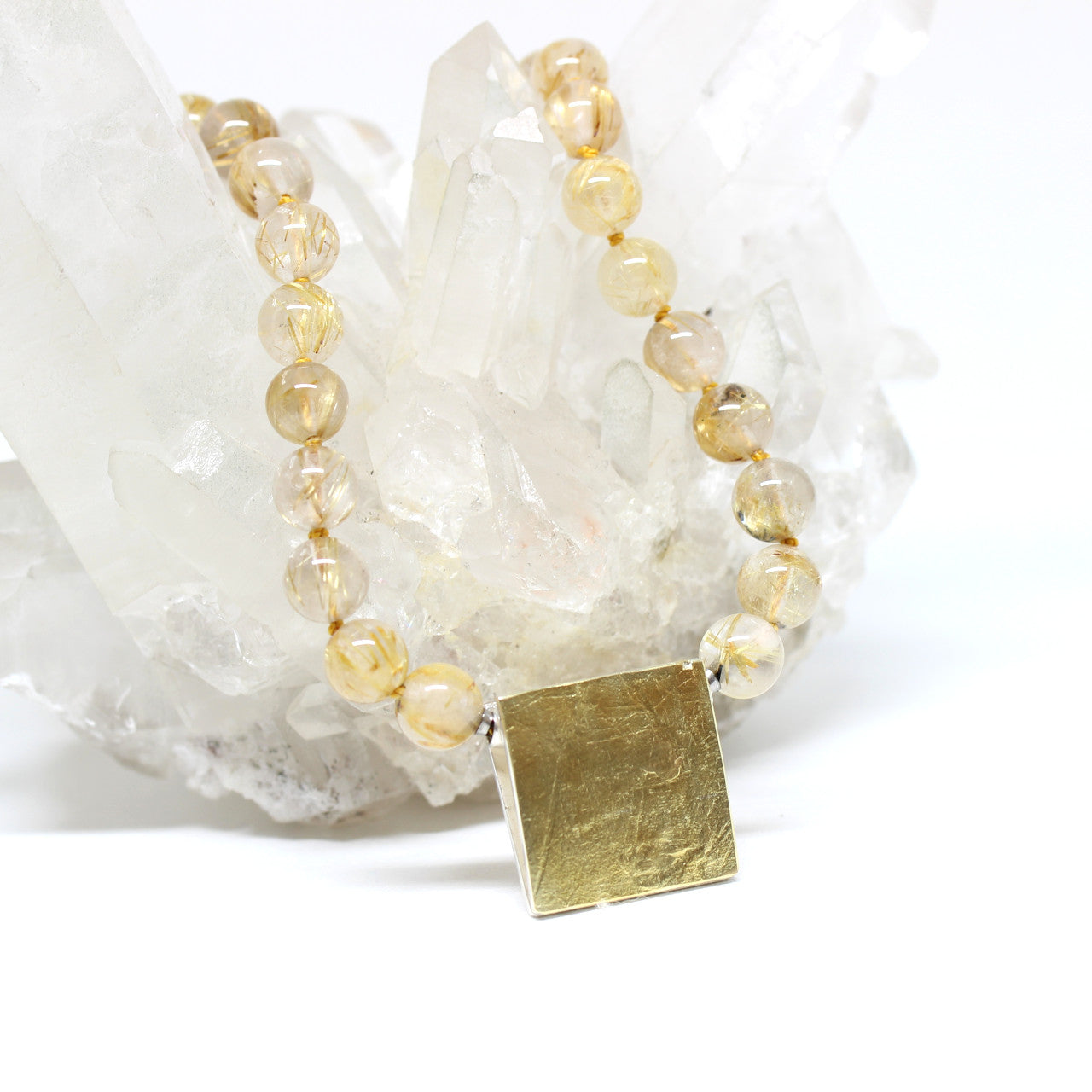 Wechselschließe 750er Gelbgold mit Silber