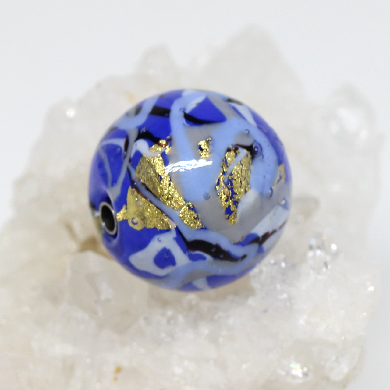 Wechselschließe Muranoglas zarah blue