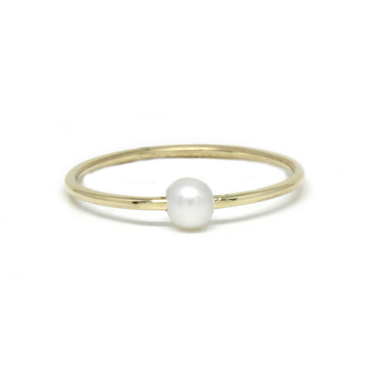 Ring in 333 Gelbgold mit Perle