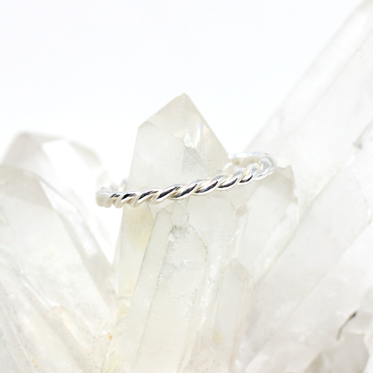 Kordelring in Silber poliert