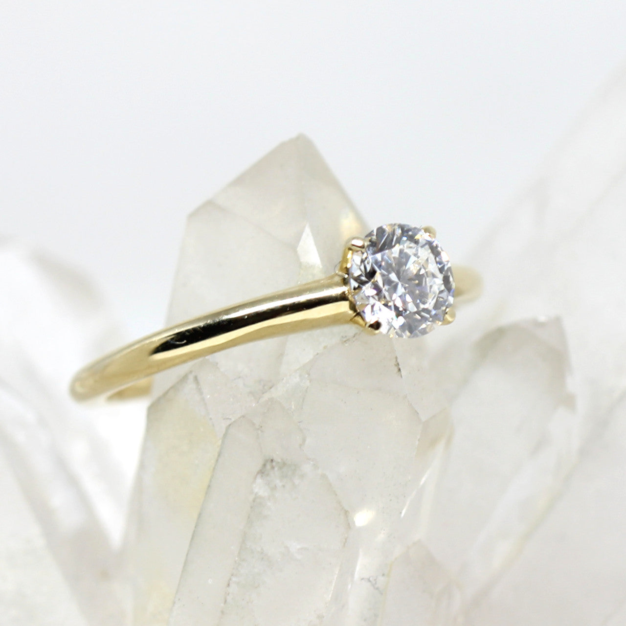 Ring in 585 Gelbgold mit 0,50 ct Labordiamant