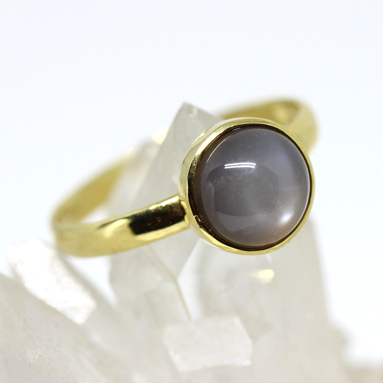 Ring in 333 Gelbgold mit Mondstein