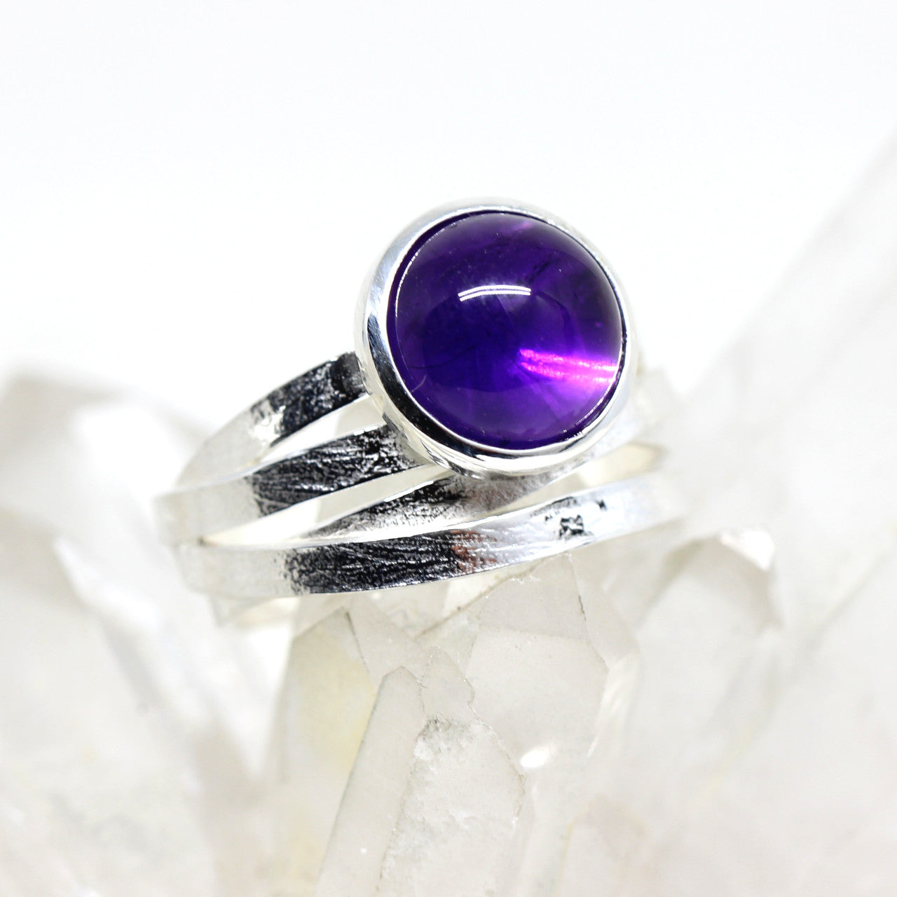 Silberring mit Amethyst