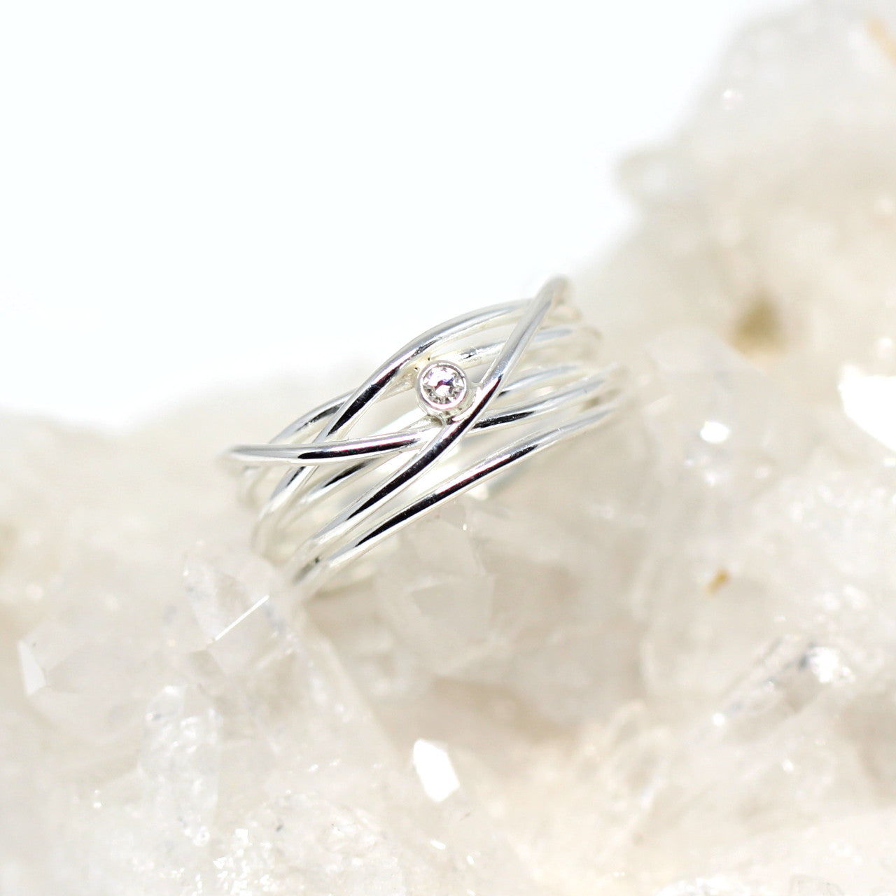 Silberring mit Zirkonia