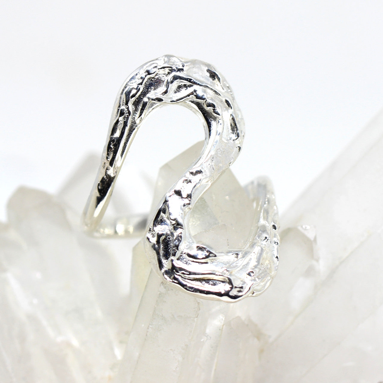 Silberring Handarbeit verschlungen