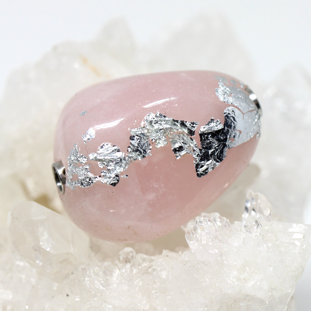 Wechselschließe Rosenquarz Nugget