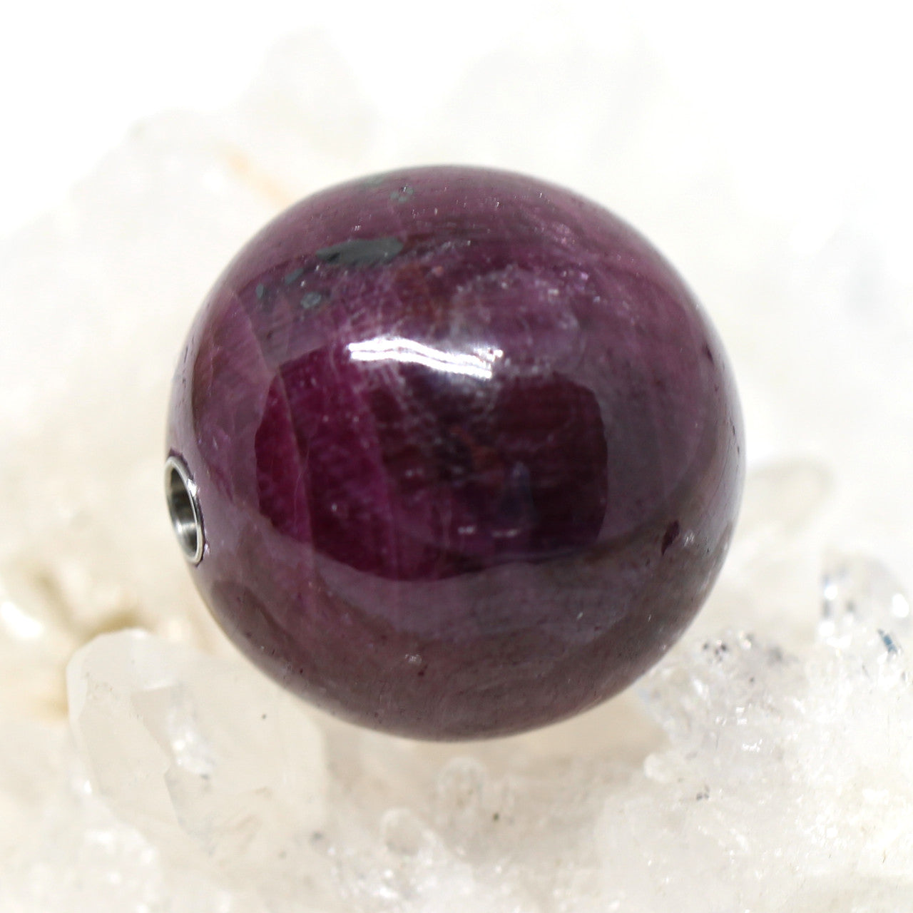 Wechselschließe Rubin Kugel