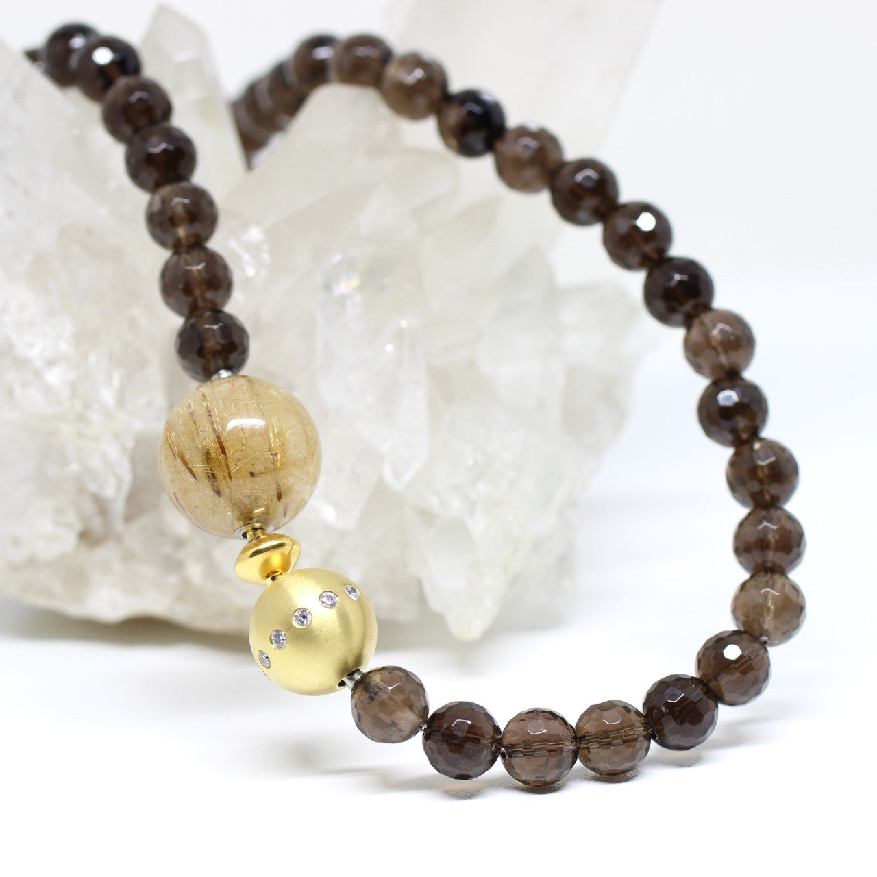 Wechselschließe Rutilquarz Kugel