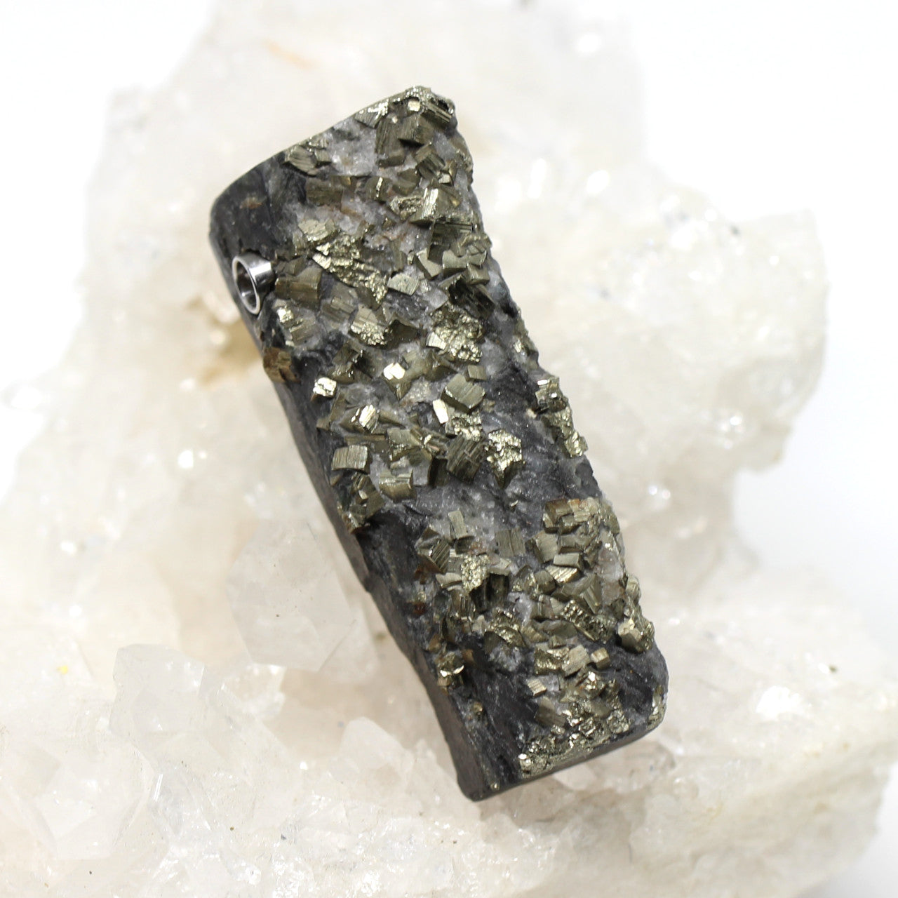 Wechselschließe Schiefer Pyrit lang