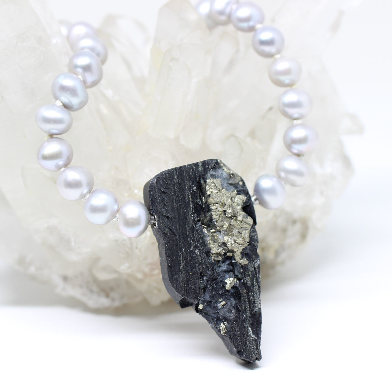 Wechselschließe Schiefer Pyrit