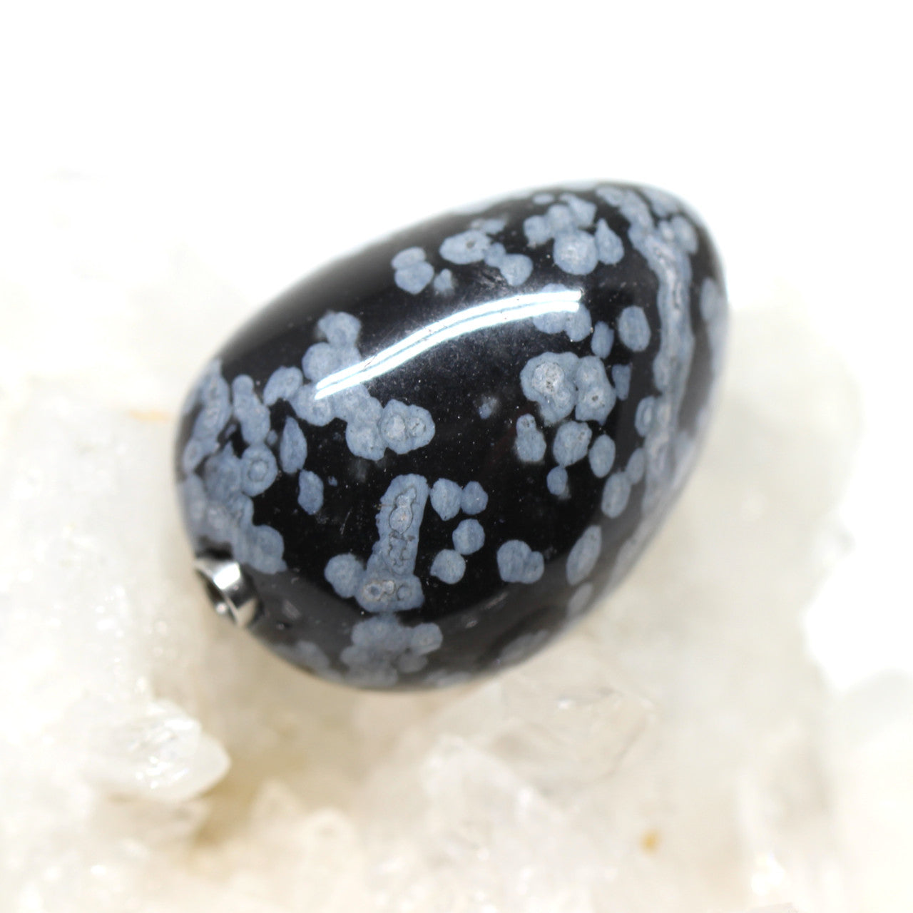 Wechselschließe Schneeflockenobsidian