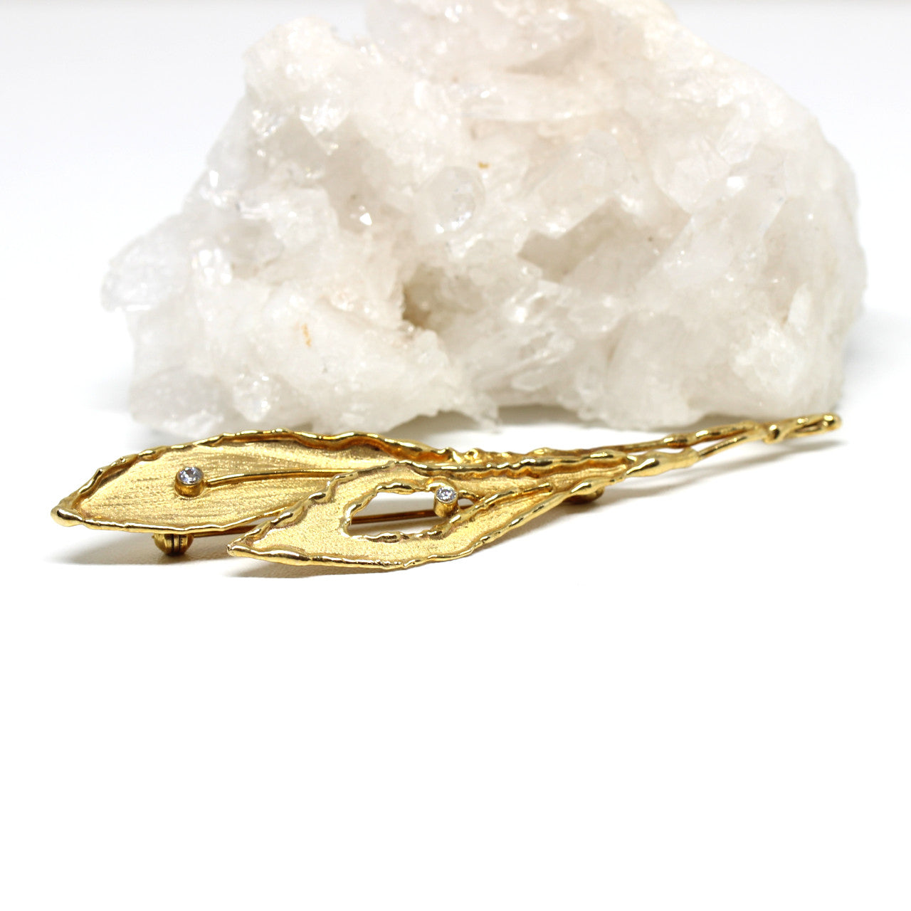 Brosche 333 Gelbgold