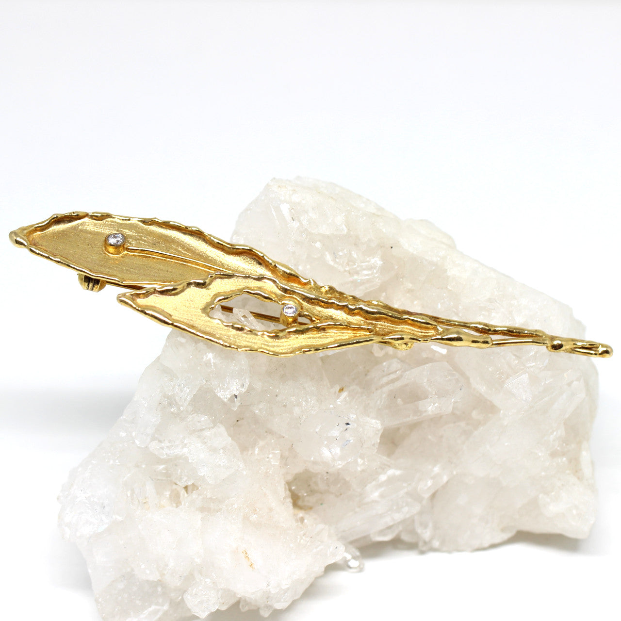 Brosche 333 Gelbgold
