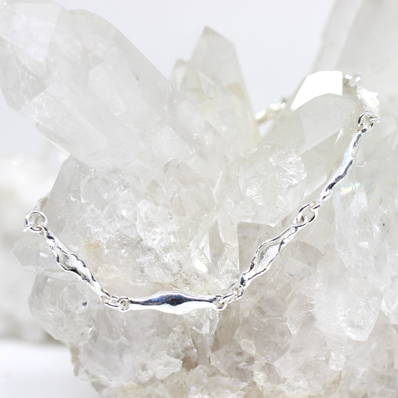 Armband Silber Handarbeit matt glänzend