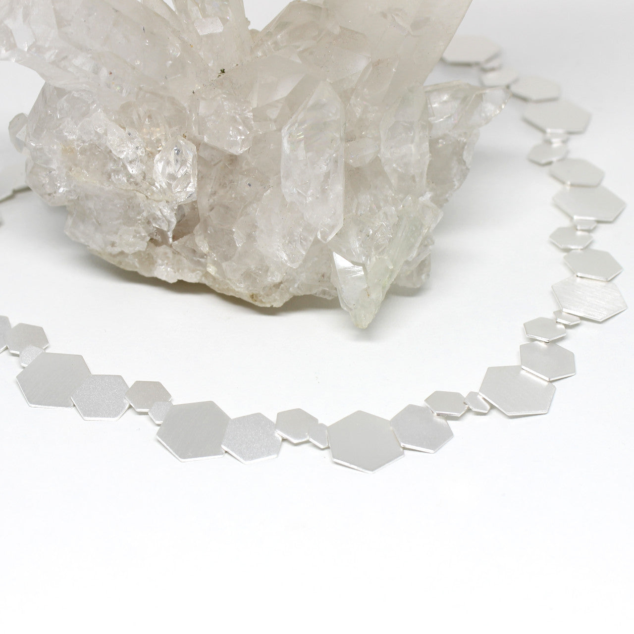 Collier Silber Wabe